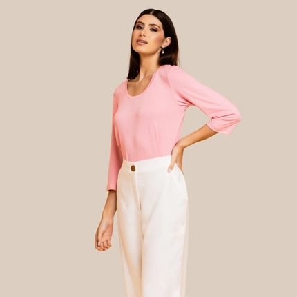 Calça Reta em Linho – Malise