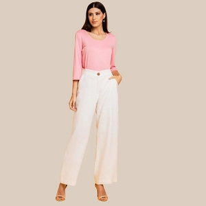 Calça Reta em Linho – Malise