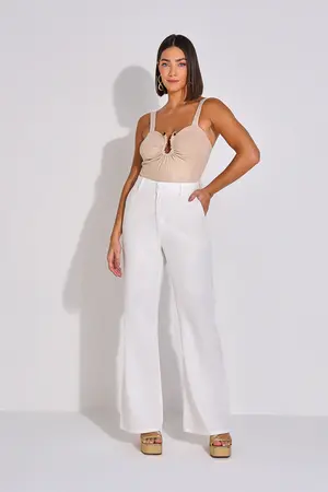 Calça Alfaiataria em Linho – Yexx