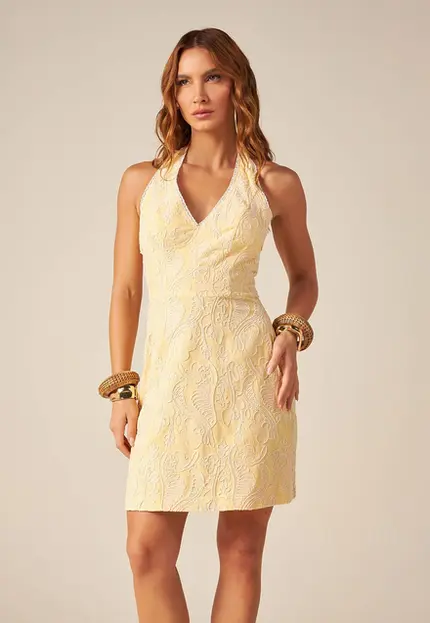 Vestido Curto Bordado – Bana Bana