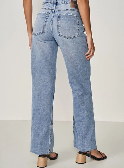 Calça Jeans Reta Fenda Lateral - Colcci