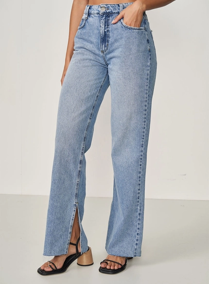 Calça Jeans Reta Fenda Lateral - Colcci