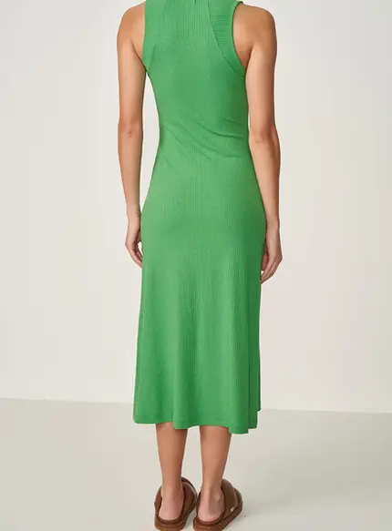 Vestido Midi Canelado - Colcci