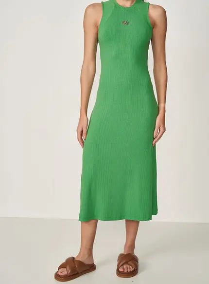 Vestido Midi Canelado - Colcci