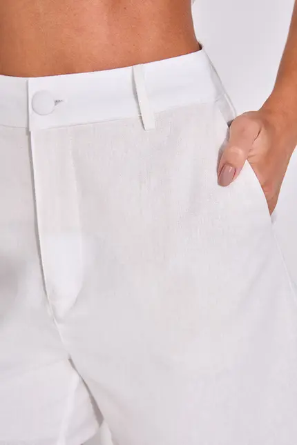 Shorts Alfaiataria em Linho – Yexx