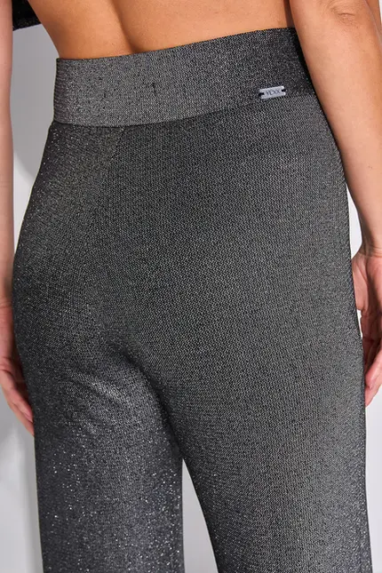 Calça com Brilho em Malha Lurex – Yexx