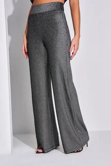 Calça com Brilho em Malha Lurex – Yexx
