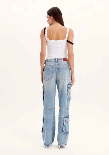 Calça Jeans Cargo - Myft