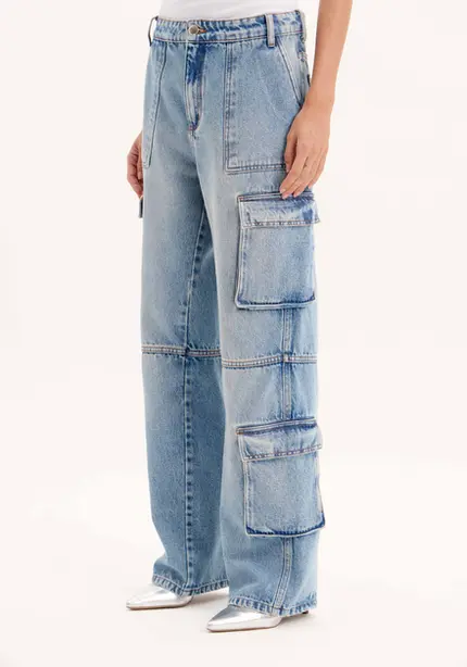Calça Jeans Cargo - Myft