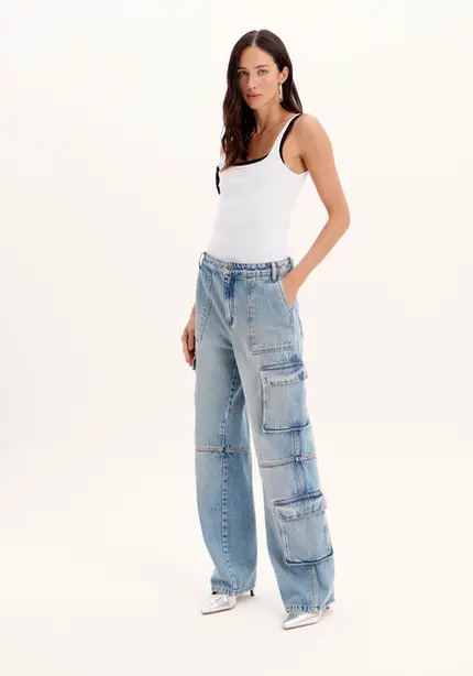 Calça Jeans Cargo - Myft