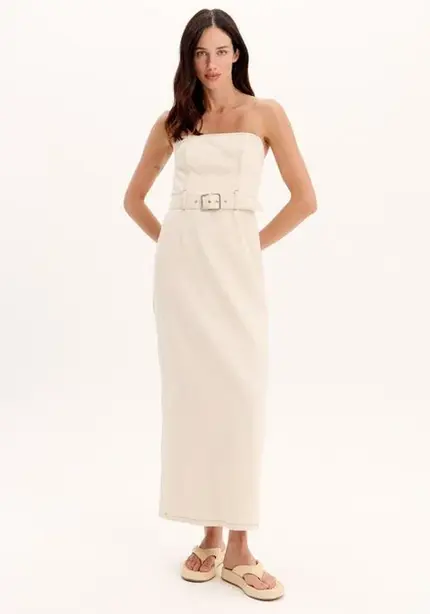 Vestido Sarja Midi - Myft