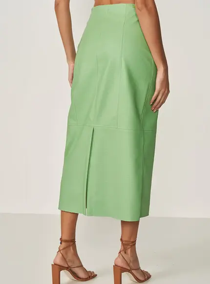 Saia Midi Cintura Alta – Colcci