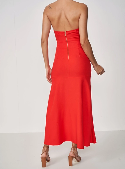 Vestido Longo Gola Alta - Colcci
