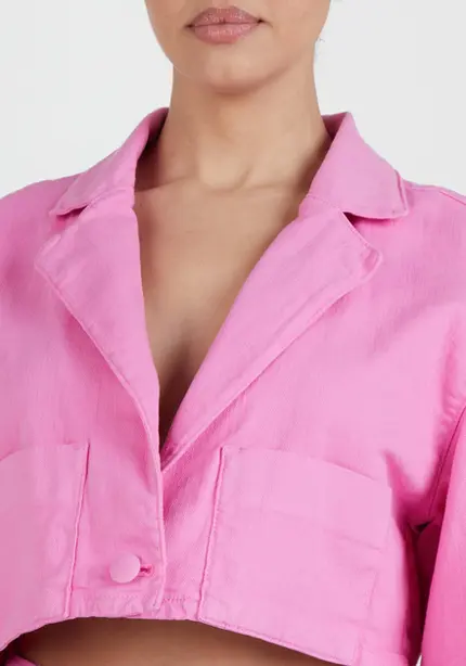 Camisa Sarja Com Bolsos - Myft