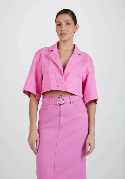 Camisa Sarja Com Bolsos - Myft