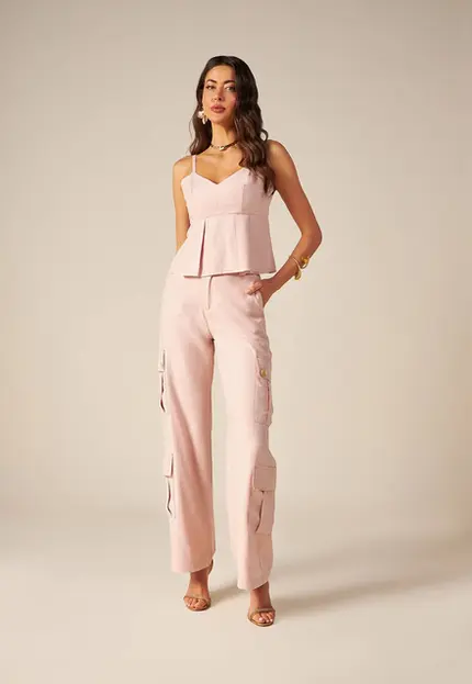 Calça Cargo Lisa - Bana Bana