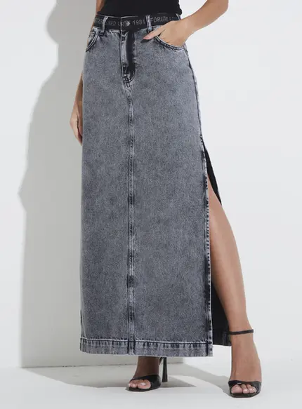 Saia Jeans Longa - Forum