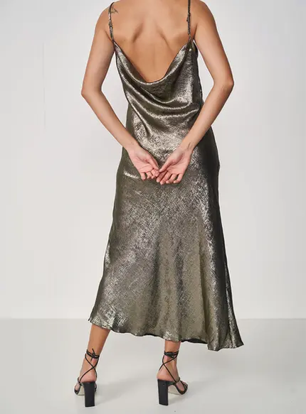 Vestido Metalizado - Colcci
