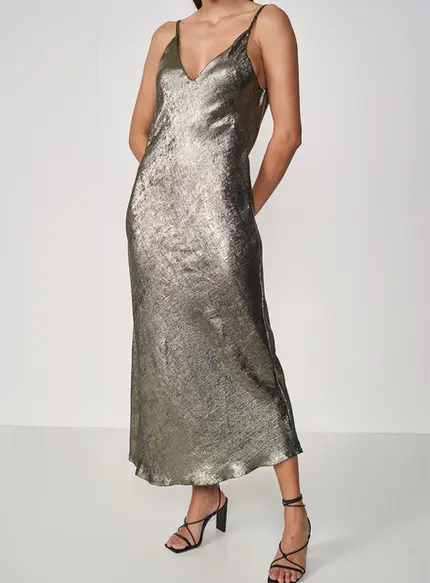 Vestido Metalizado - Colcci