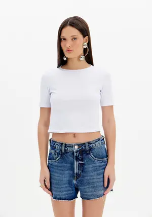 Blusa Manga Curta Básica - Myft