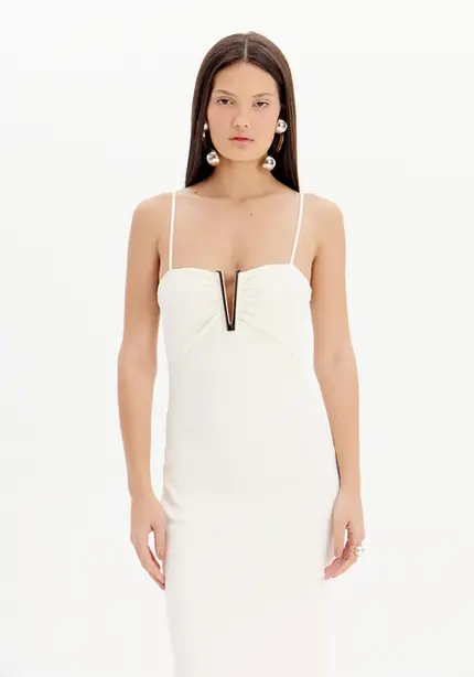 Vestido Midi De Alças - Myft