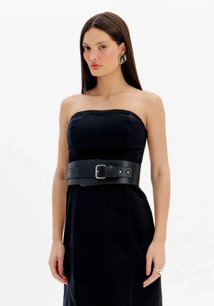 Vestido Midi com Cinto – Myft