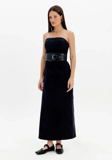 Vestido Midi com Cinto – Myft