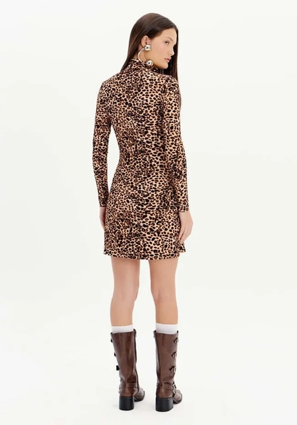 Vestido Curto Com Gola– Myft
