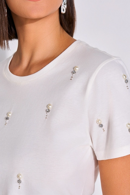 T-shirt com Bordado – Yexx