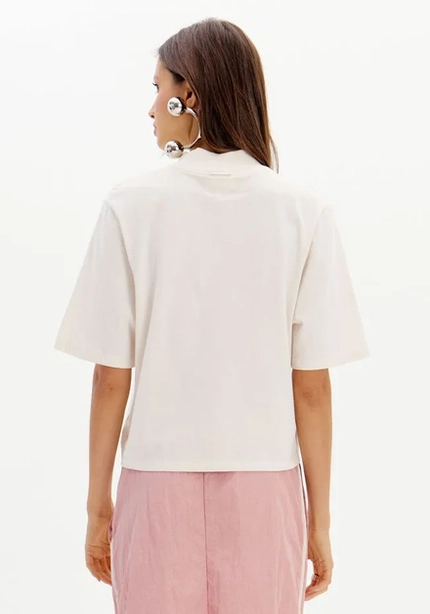 T-Shirt Com Estampa Gola Alta – Myft