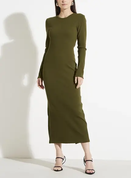 Vestido Midi Canelado - Forum