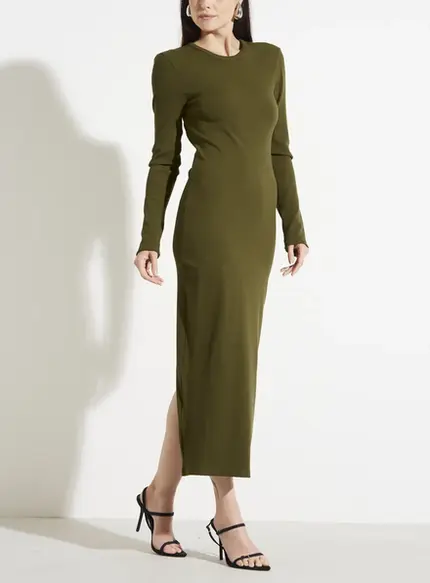 Vestido Midi Canelado - Forum