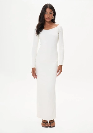 Vestido Canelado Midi – Myft
