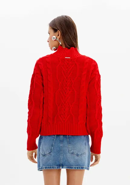 Blusa Tricot Gola Alta - Myft
