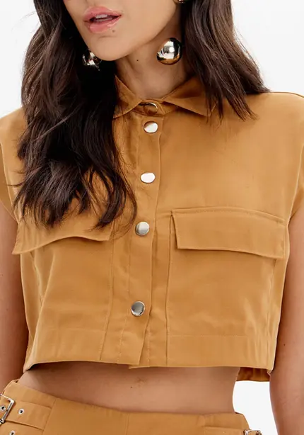 Camisa Cropped – Myft