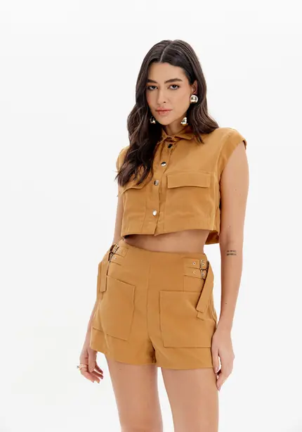 Camisa Cropped – Myft