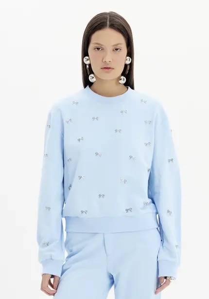 Blusa Moletom Aplicações Laço – Myft