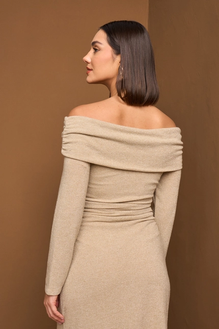 Vestido Midi Ombro a Ombro - Yexx