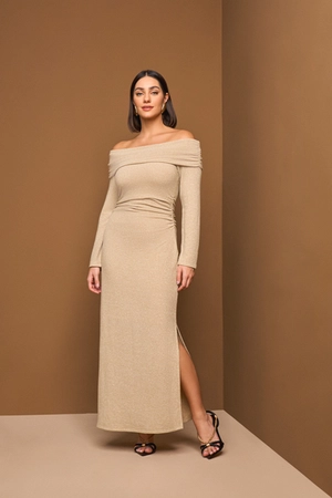 Vestido Midi Ombro a Ombro - Yexx