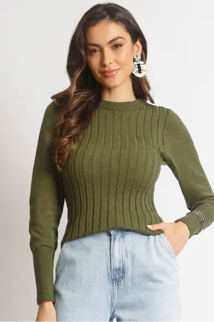 Blusa Canelada – Doce Tom