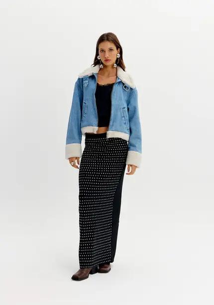 Jaqueta Jeans com Pelo – Myft