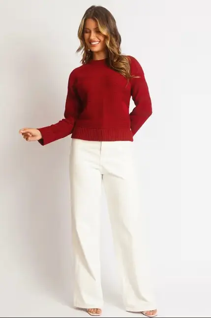 Blusa Em Tricô - Doce Tom