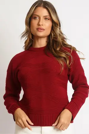 Blusa Em Tricô - Doce Tom