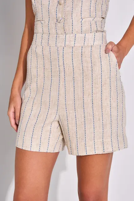 Shorts Alfaiataria em Linho – Yexx