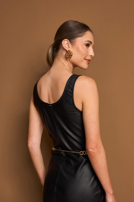 Vestido Midi com Fenda – Yexx