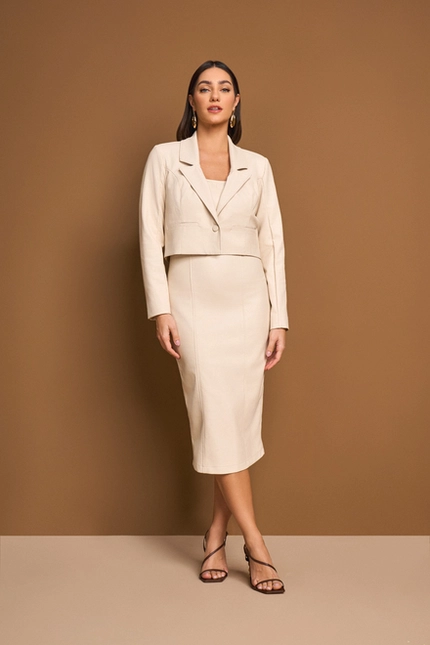 Vestido Midi com Fenda – Yexx