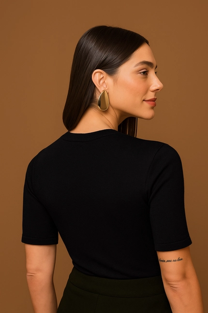 Blusa Básica Drapeada – Yexx