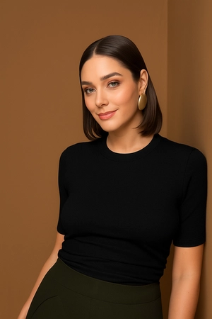 Blusa Básica Drapeada – Yexx