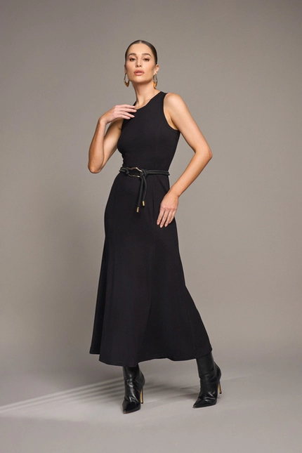 Vestido Midi com Recortes – Yexx