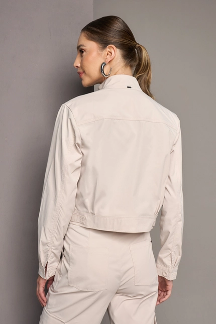 Jaqueta Bomber com Lapelas – Yexx